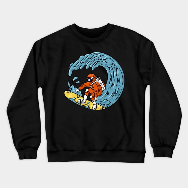 SURFING Crewneck Sweatshirt by tzolotov